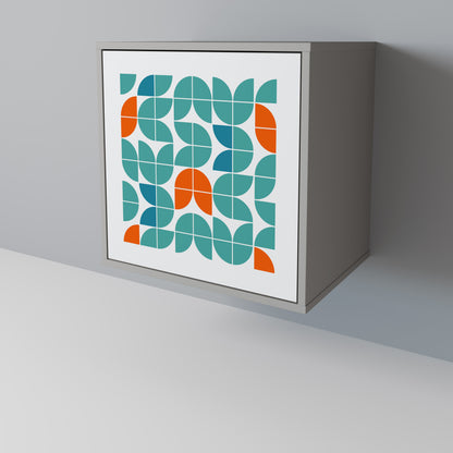 Credenza BE THE CHANGE a 1 anta con finitura grigia