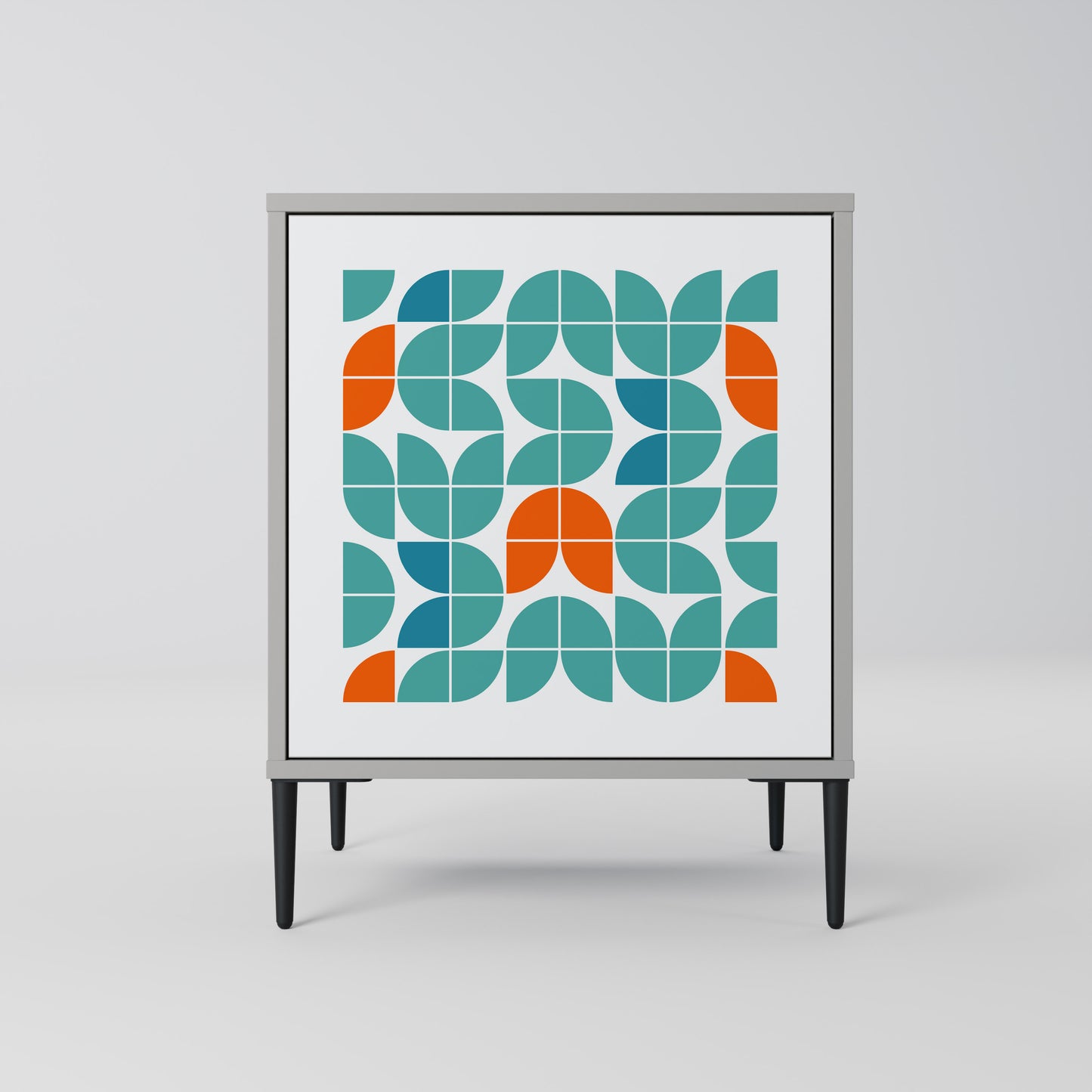 Credenza BE THE CHANGE a 1 anta con finitura grigia