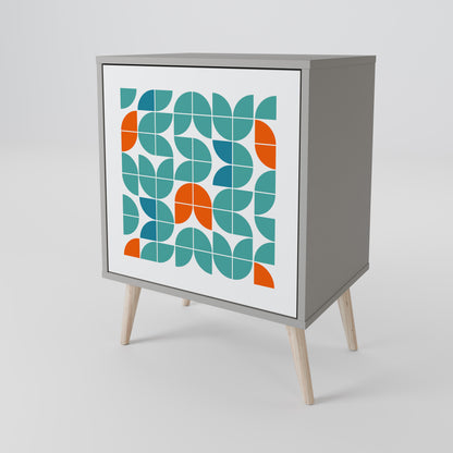 Credenza BE THE CHANGE a 1 anta con finitura grigia