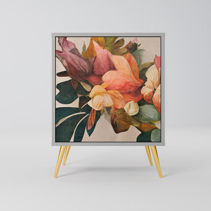 Credenza STYLISH BEAUTY a 1 anta con finitura grigia