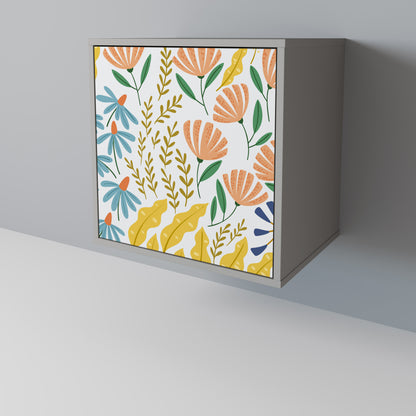 HELLO SPRING 1-Door Sideboard in Grey Finish