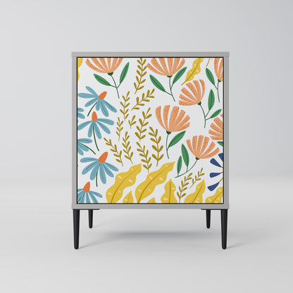 HELLO SPRING 1-Door Sideboard in Grey Finish