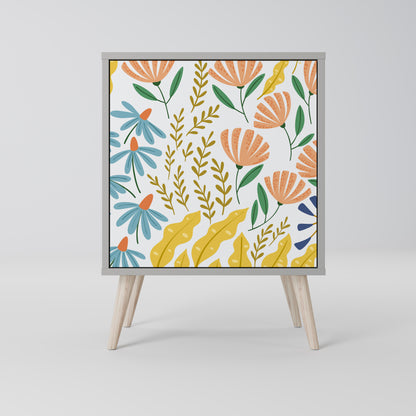 HELLO SPRING 1-Door Sideboard in Grey Finish