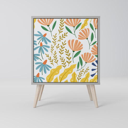 Credenza HELLO SPRING a 1 anta con finitura grigia