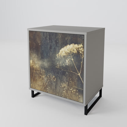 Credenza GENTLE POWER a 1 anta con finitura grigia