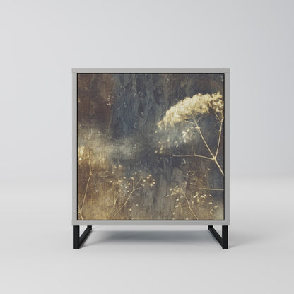 Credenza GENTLE POWER a 1 anta con finitura grigia