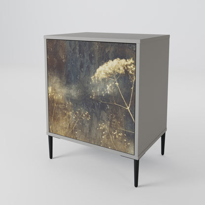 Credenza GENTLE POWER a 1 anta con finitura grigia