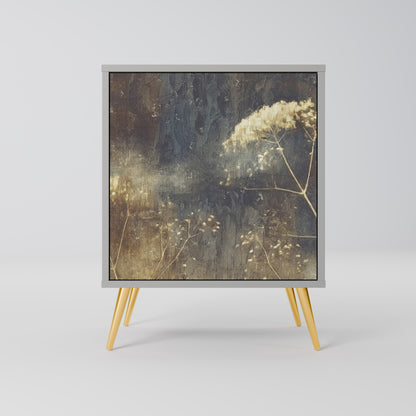 Credenza GENTLE POWER a 1 anta con finitura grigia