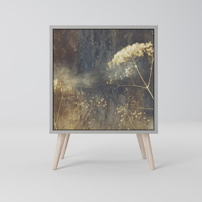 Credenza GENTLE POWER a 1 anta con finitura grigia