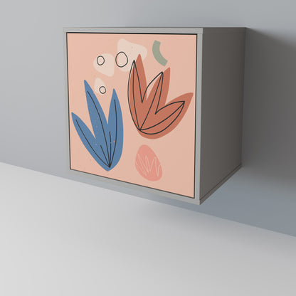 PASTEL DESTINY 1-Door Sideboard in Grey Finish