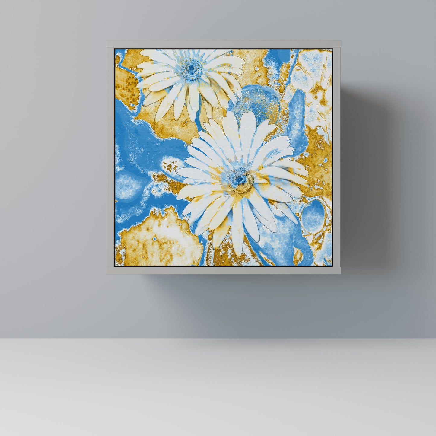 DAISY LUXE 1-Door Sideboard in Grey Finish