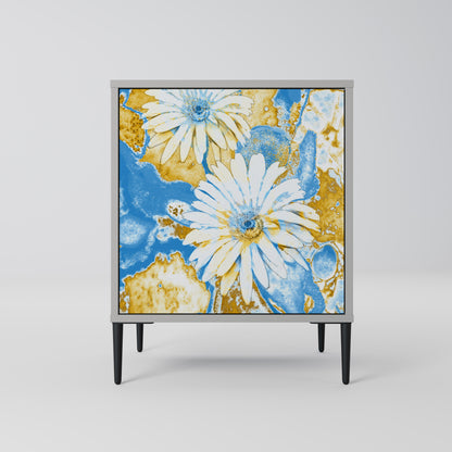 DAISY LUXE 1-Door Sideboard in Grey Finish