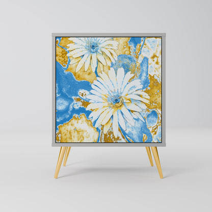 DAISY LUXE 1-Door Sideboard in Grey Finish