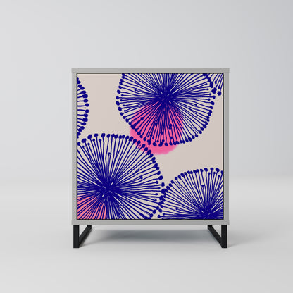 Credenza MAGIC NATURE a 1 anta in finitura grigia