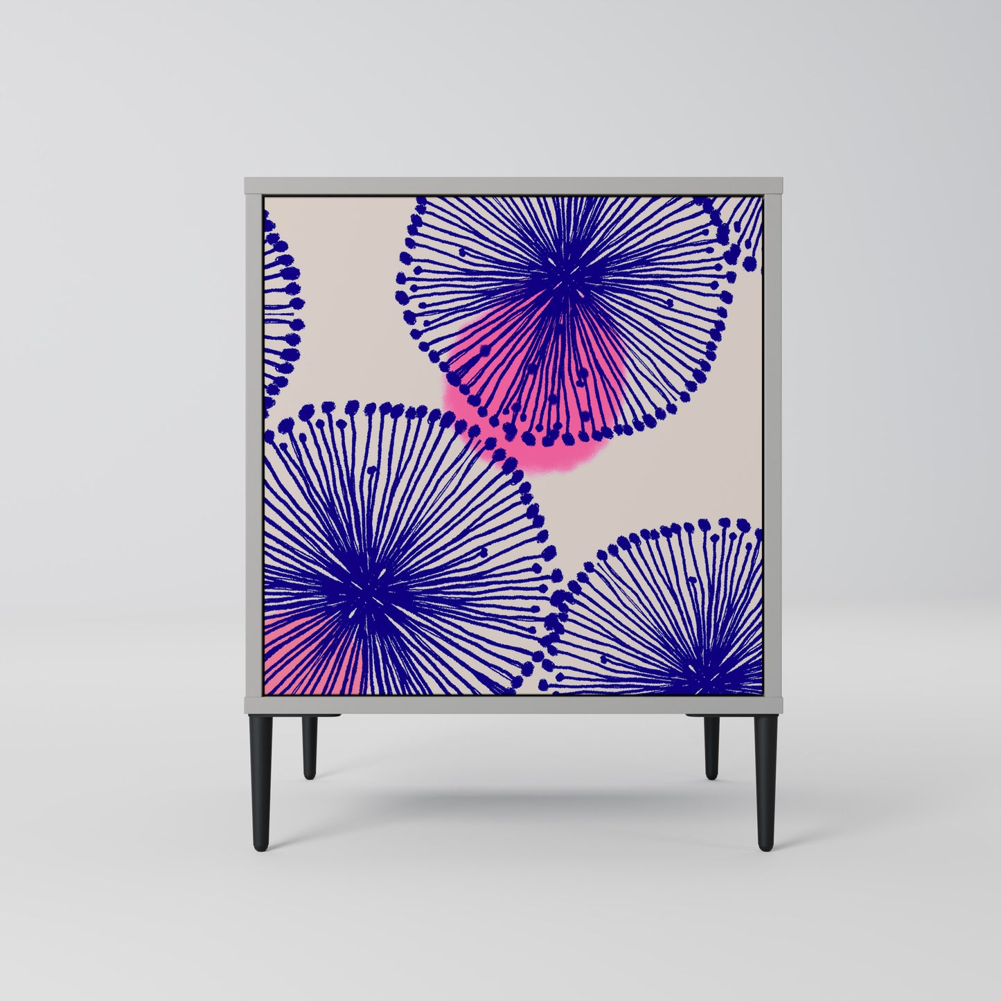 Credenza MAGIC NATURE a 1 anta in finitura grigia