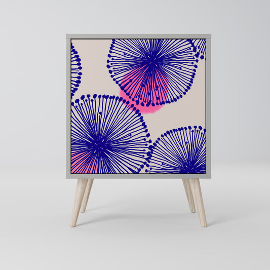 Credenza MAGIC NATURE a 1 anta in finitura grigia