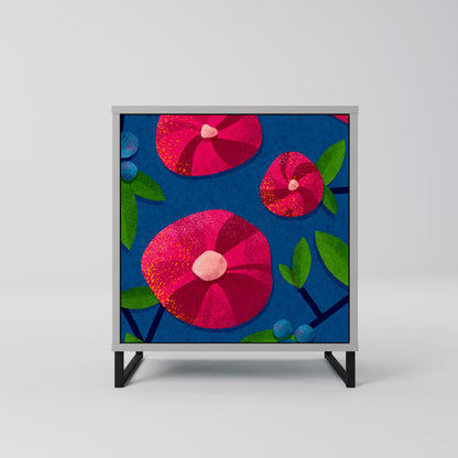 Credenza a 1 anta SPRING THOUGHTS in finitura grigia