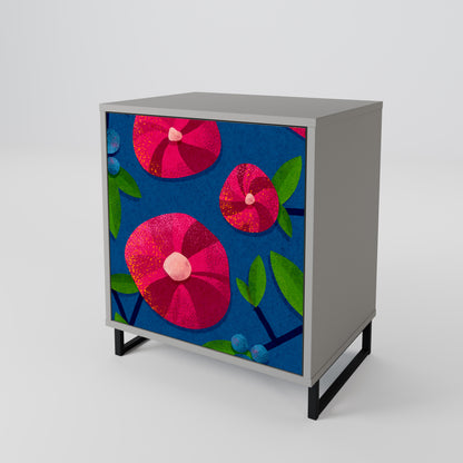 Credenza a 1 anta SPRING THOUGHTS in finitura grigia
