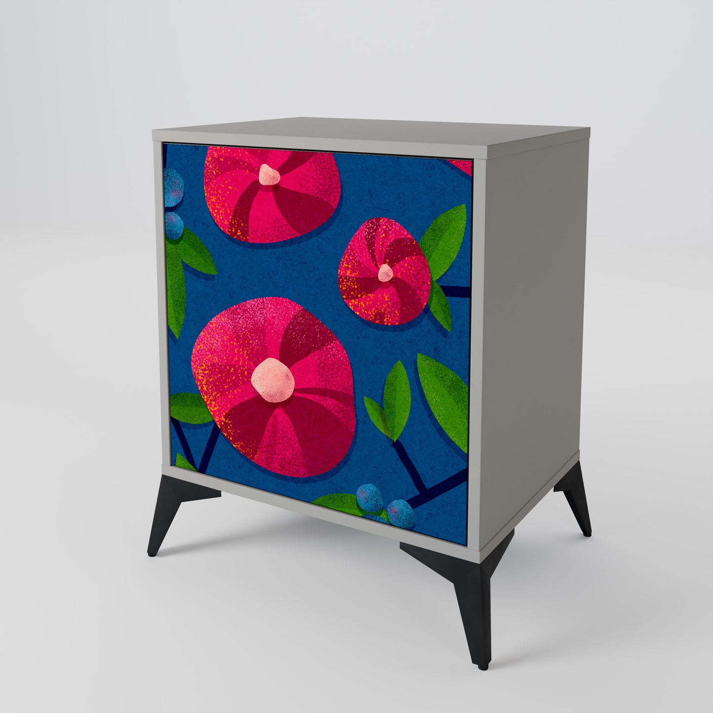 Credenza a 1 anta SPRING THOUGHTS in finitura grigia