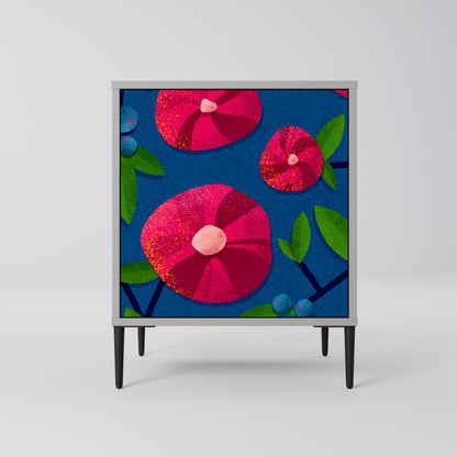 Credenza a 1 anta SPRING THOUGHTS in finitura grigia