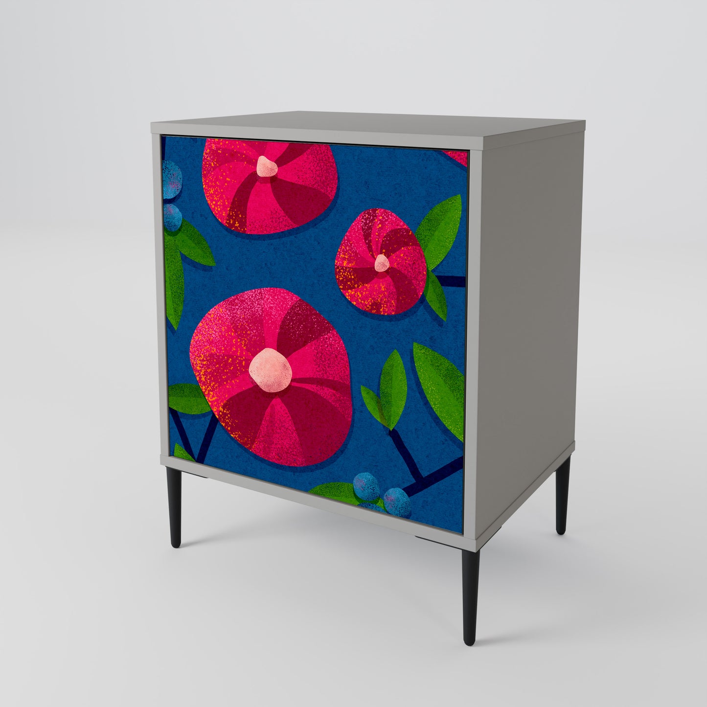Credenza a 1 anta SPRING THOUGHTS in finitura grigia