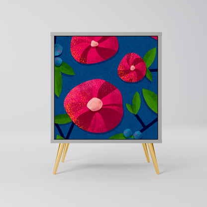 Credenza a 1 anta SPRING THOUGHTS in finitura grigia