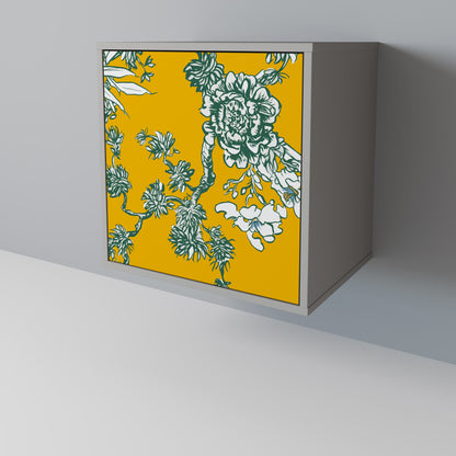 Credenza YELLOW CHINOISERIE a 1 anta con finitura grigia