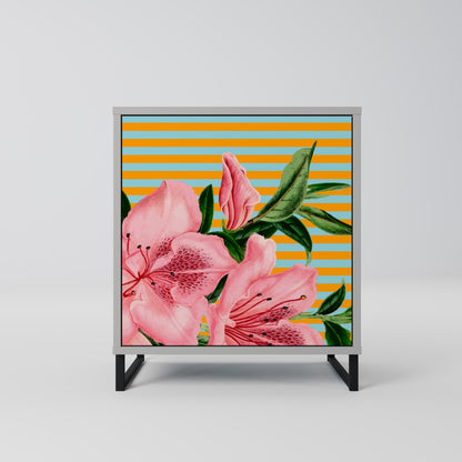 FRAGILE BEAUTY 1-Door Sideboard in Grey Finish