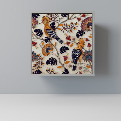 Credenza EMINENT HOOPOE a 1 anta con finitura grigia