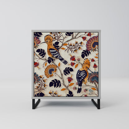 Credenza EMINENT HOOPOE a 1 anta con finitura grigia