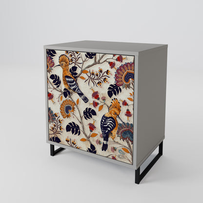 Credenza EMINENT HOOPOE a 1 anta con finitura grigia