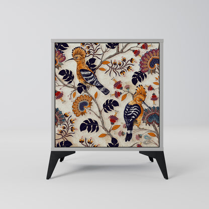 Credenza EMINENT HOOPOE a 1 anta con finitura grigia