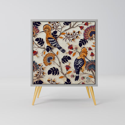 Credenza EMINENT HOOPOE a 1 anta con finitura grigia