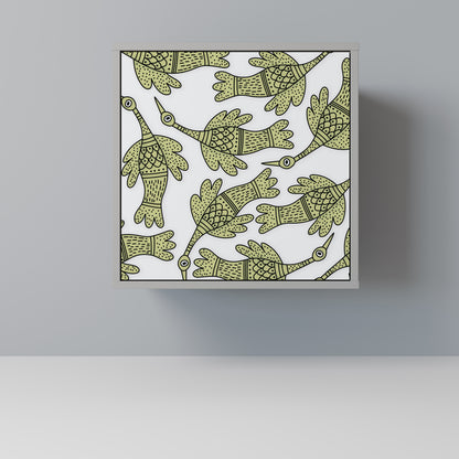 SEEDLING SONGBIRD 1-Door Sideboard in Grey Finish