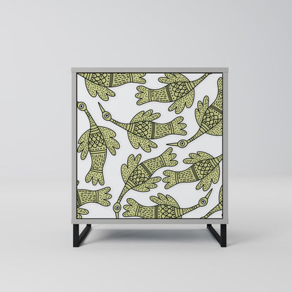 SEEDLING SONGBIRD 1-Door Sideboard in Grey Finish