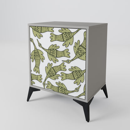 SEEDLING SONGBIRD 1-Door Sideboard in Grey Finish