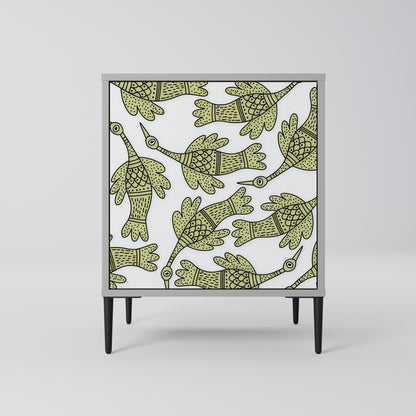 SEEDLING SONGBIRD 1-Door Sideboard in Grey Finish