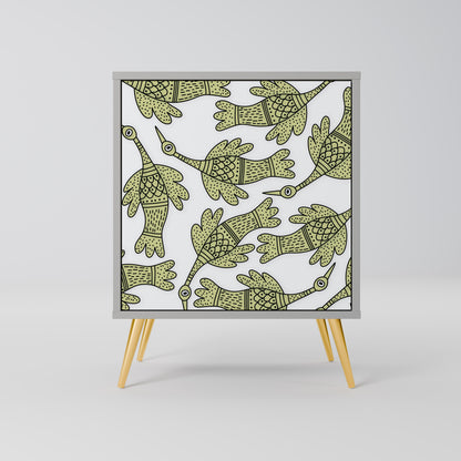 SEEDLING SONGBIRD 1-Door Sideboard in Grey Finish