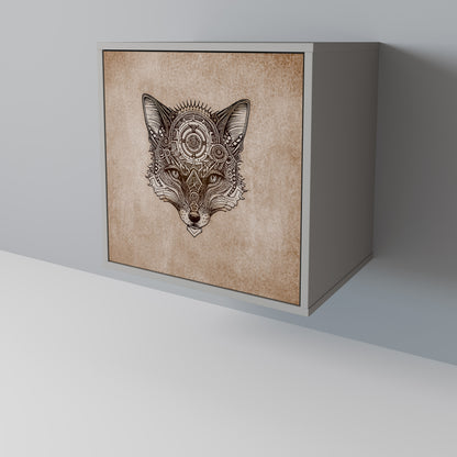 STEAMPUNK CLAN 1-Door Sideboard in Grey Finish