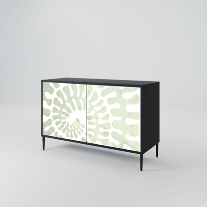 Credenza HELIX DANCE a 2 ante in finitura nera