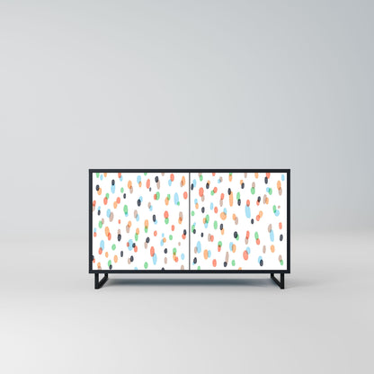 Credenza ENERGETIC SPOT a 2 ante in finitura nera
