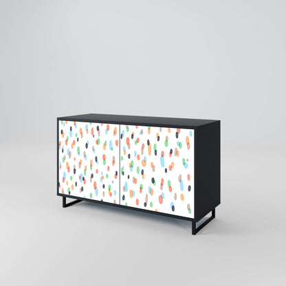 Credenza ENERGETIC SPOT a 2 ante in finitura nera