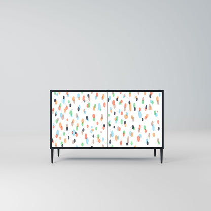 Credenza ENERGETIC SPOT a 2 ante in finitura nera