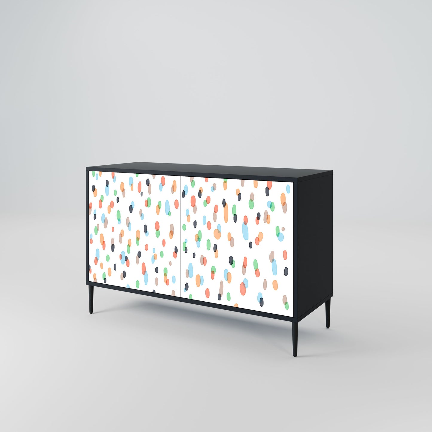 Credenza ENERGETIC SPOT a 2 ante in finitura nera