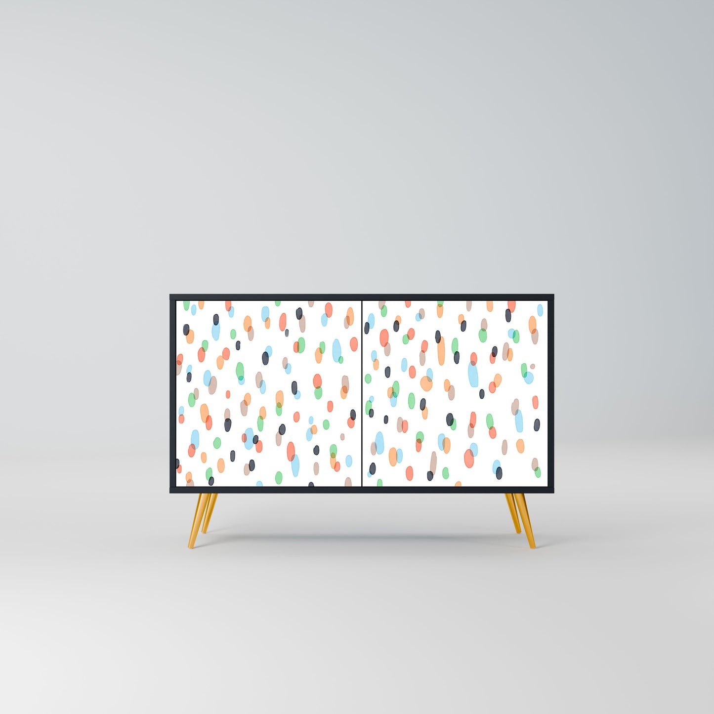 Credenza ENERGETIC SPOT a 2 ante in finitura nera