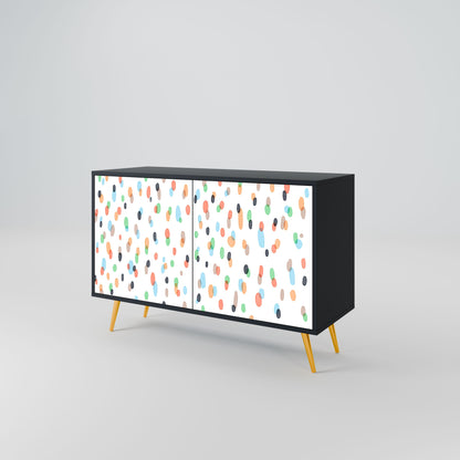 Credenza ENERGETIC SPOT a 2 ante in finitura nera