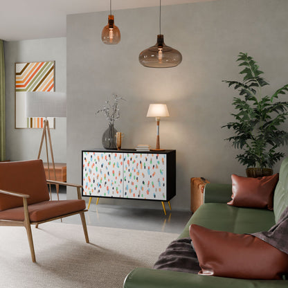 Credenza ENERGETIC SPOT a 2 ante in finitura nera