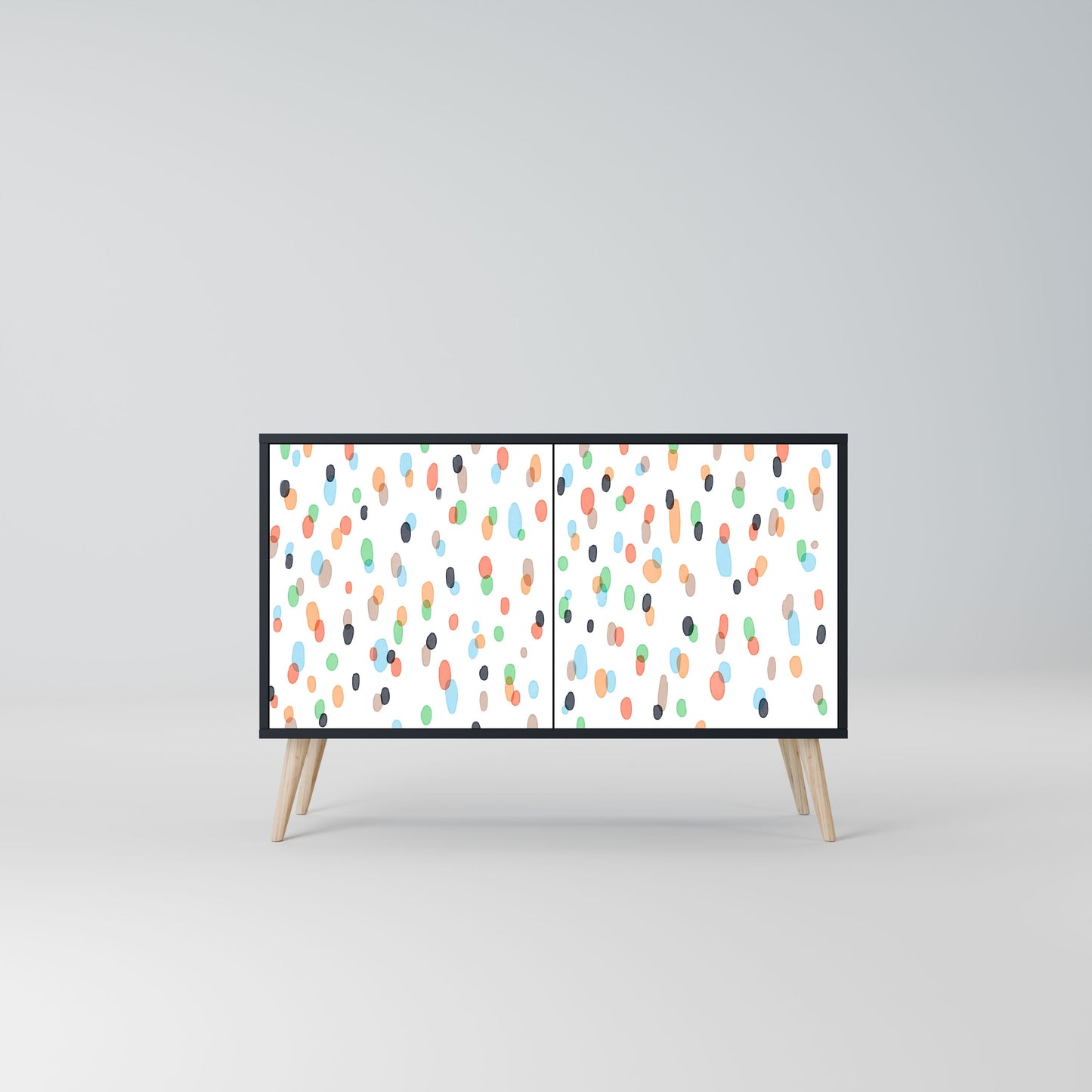 Credenza ENERGETIC SPOT a 2 ante in finitura nera