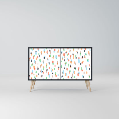 Credenza ENERGETIC SPOT a 2 ante in finitura nera