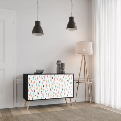 Credenza ENERGETIC SPOT a 2 ante in finitura nera